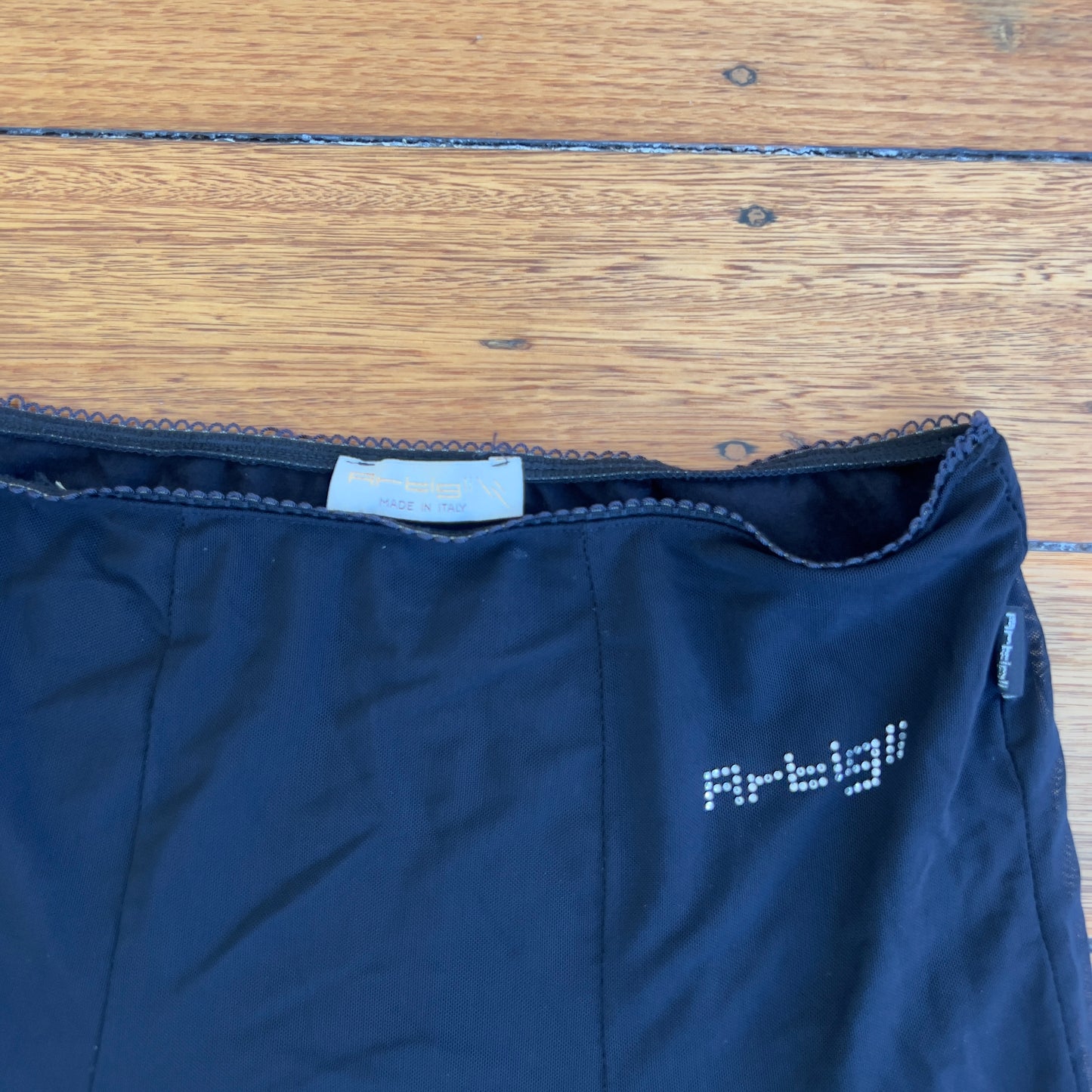 black mesh midi skirt