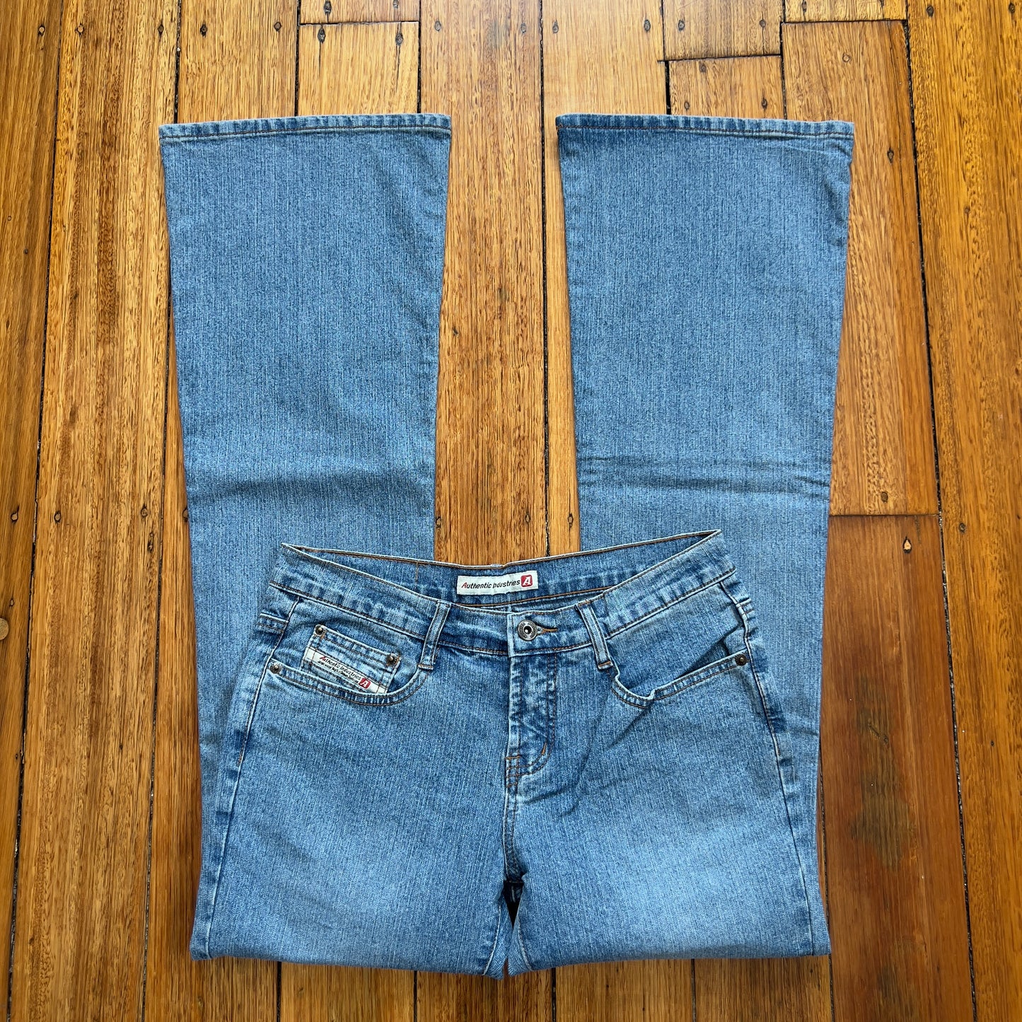 flared denim jeans