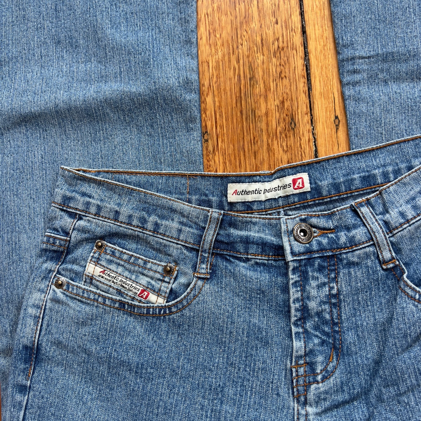flared denim jeans