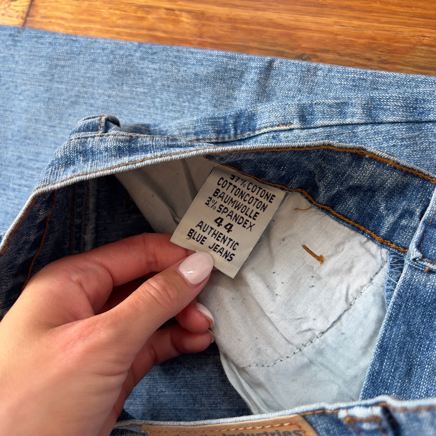 flared denim jeans